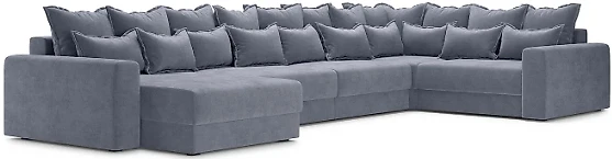 Угловой диван с левым углом Омега-П Дизайн 1