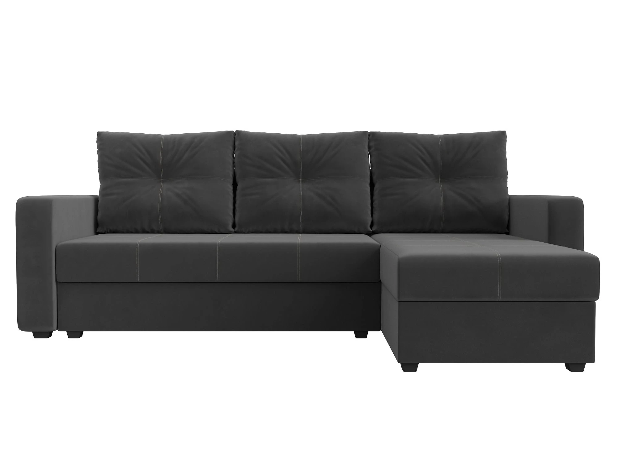 Угловой диван эконом класса Ливерпуль Лайт Плюш Дизайн 6
