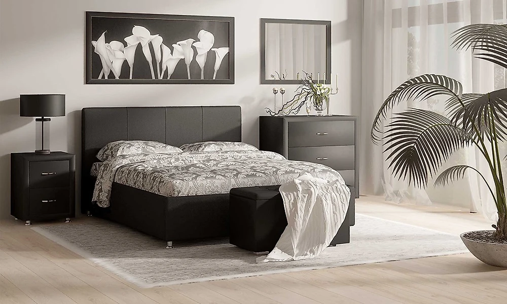 Кровать в современном стиле Люкс (Prato-3) - Люкс 160х200 с матрасом