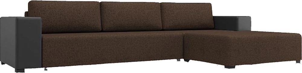  угловой диван с оттоманкой Мальта (Малибу) Браун