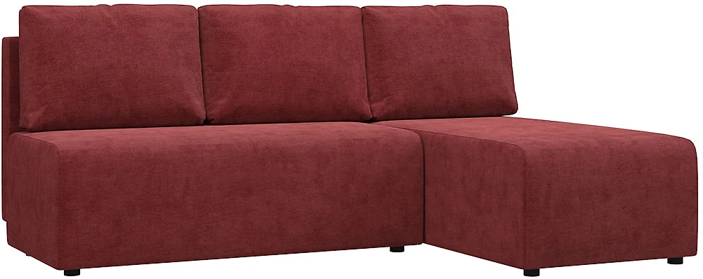 Угловой диван с левым углом Сеул Плюш Ред