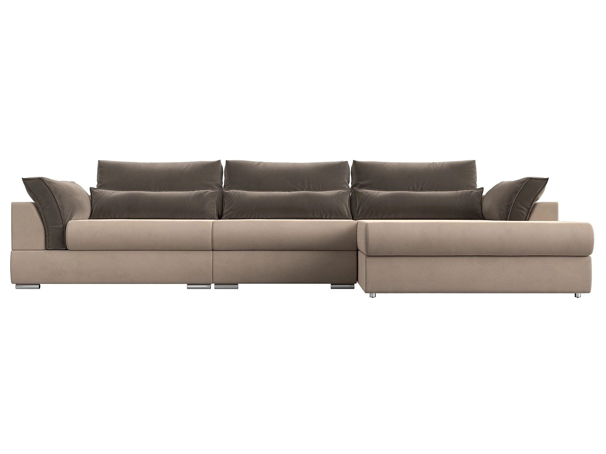 Угловой диван с независимым пружинным блоком Пекин Лонг Плюш Дизайн 4