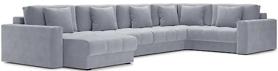 Серый угловой диван Монарх-П Дизайн 1