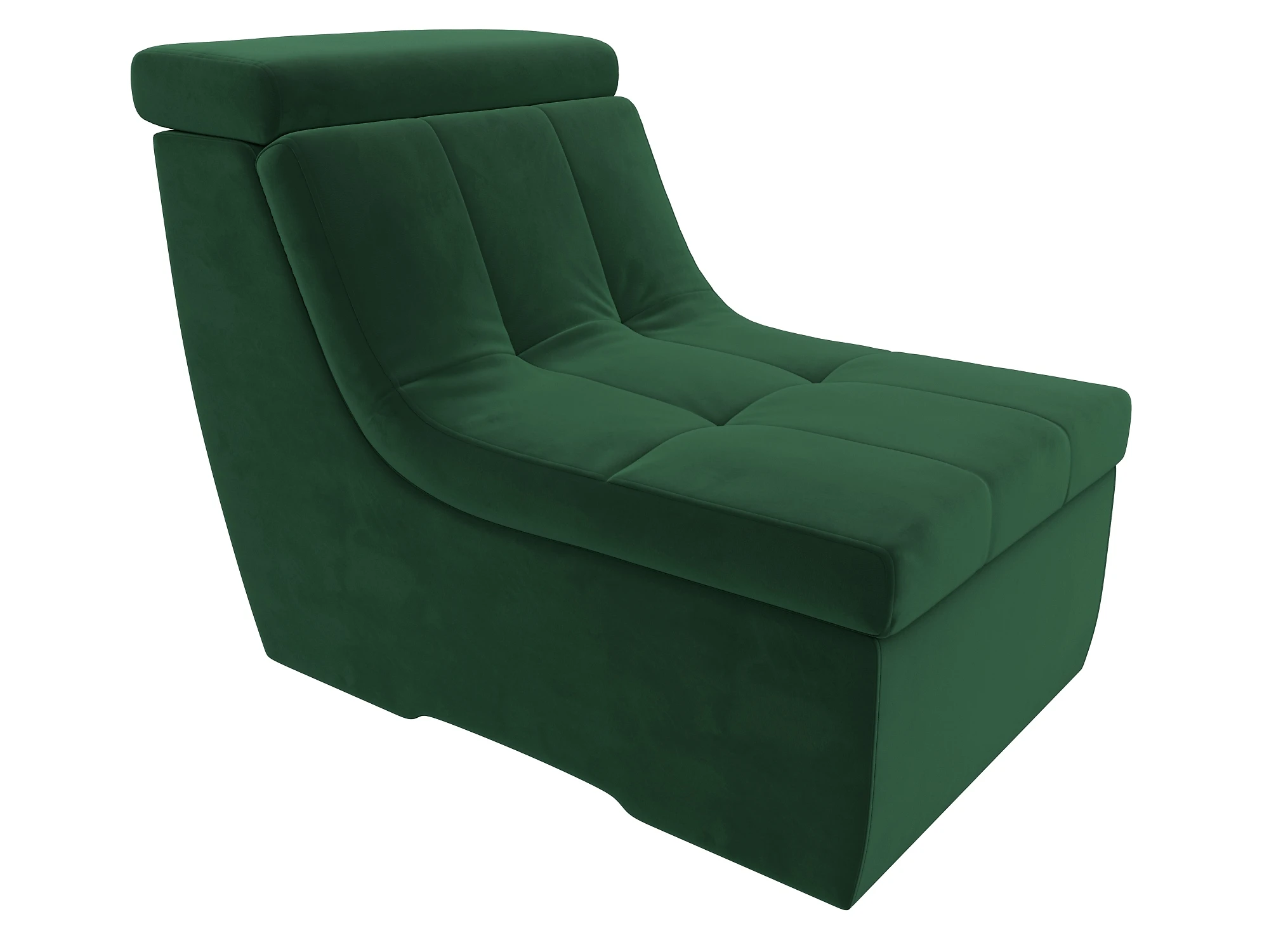 Зелёное кресло Холидей Люкс Плюш Дизайн 3