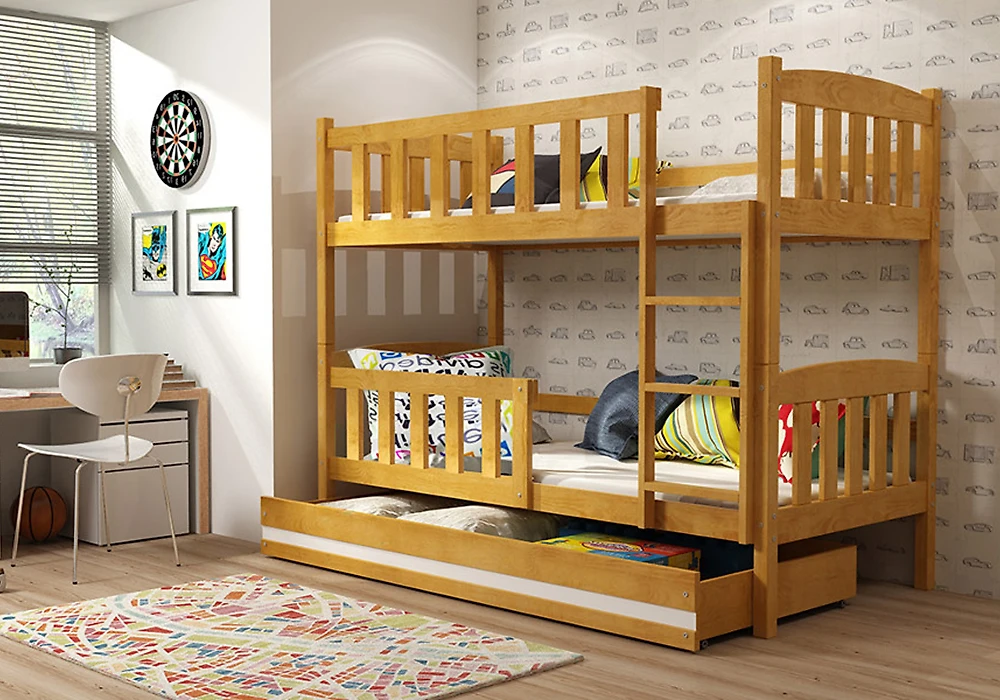 кровать для детской Дуэт деревянная