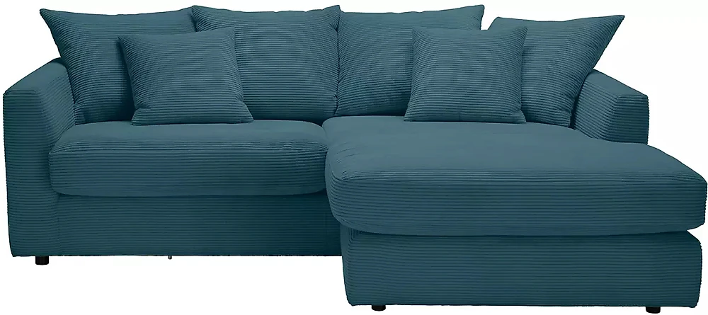 Синий угловой диван Стиль Дизайн 2