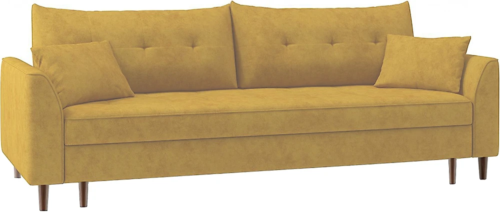 диван в скандинавском стиле Скандия Плюш Мастард