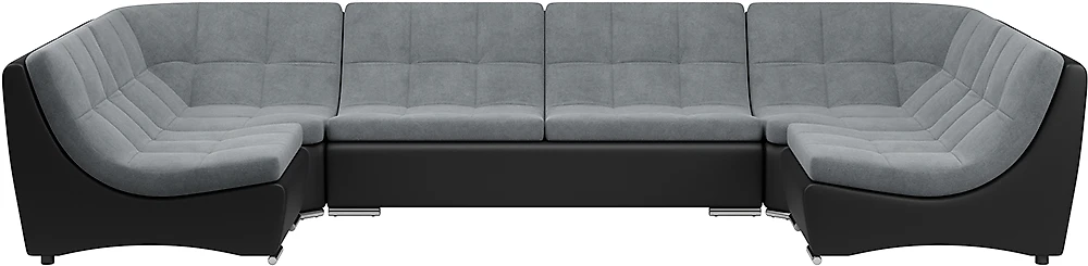 П-образный диван Монреаль-3 Плюш Графит