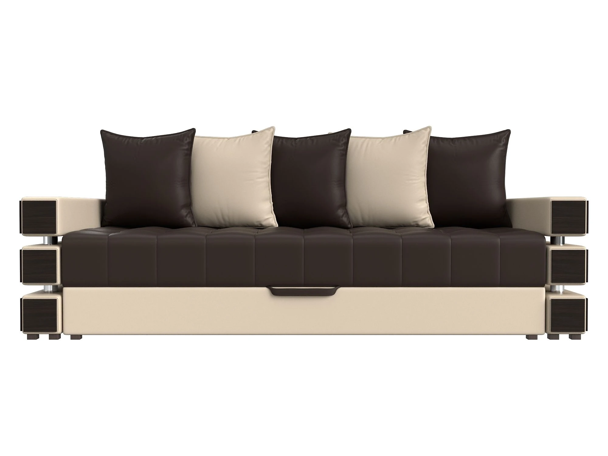 Раскладной кожаный диван Венеция Дизайн 3