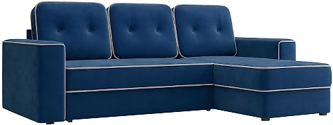Синий угловой диван Берген Дизайн 4