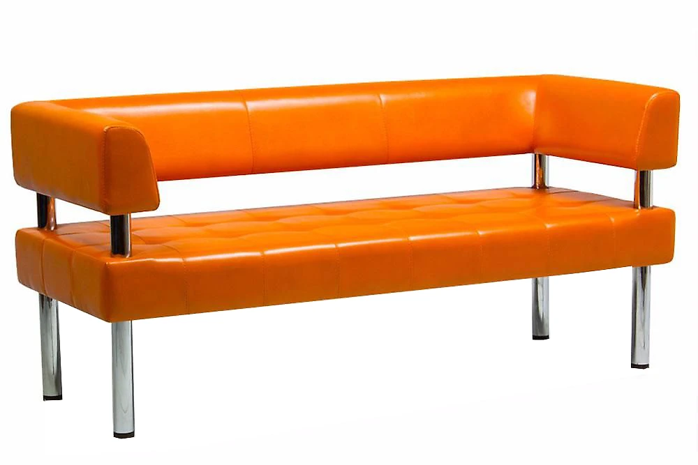 диван в кабинет Бизнес 162х78 Оранжевый
