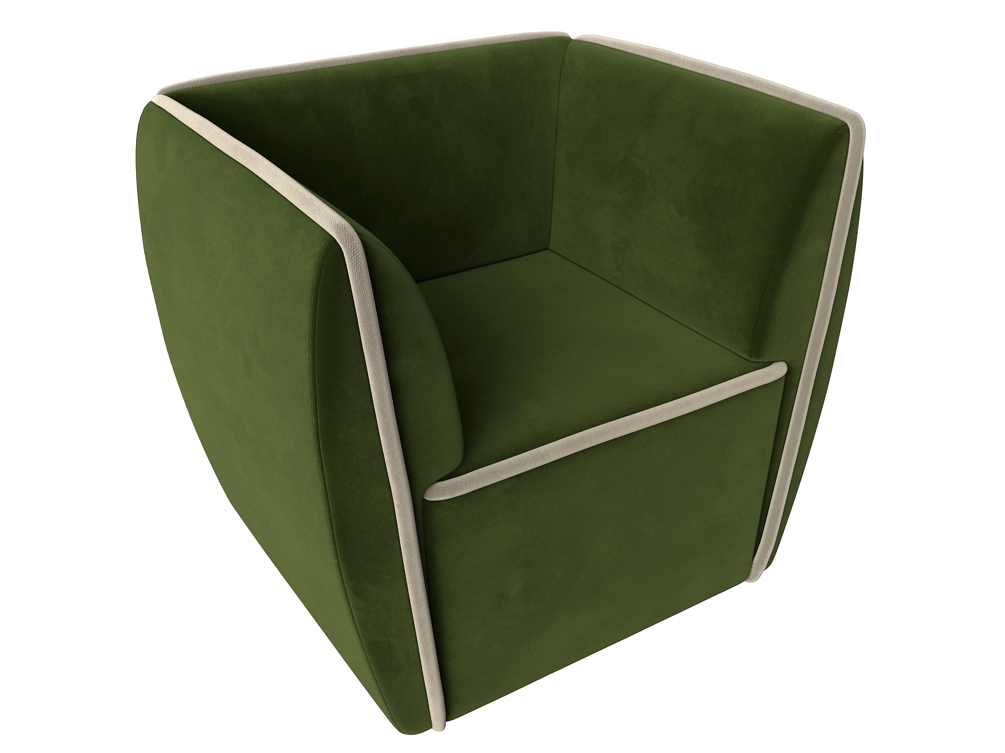 Зелёное кресло Бергамо Дизайн 10