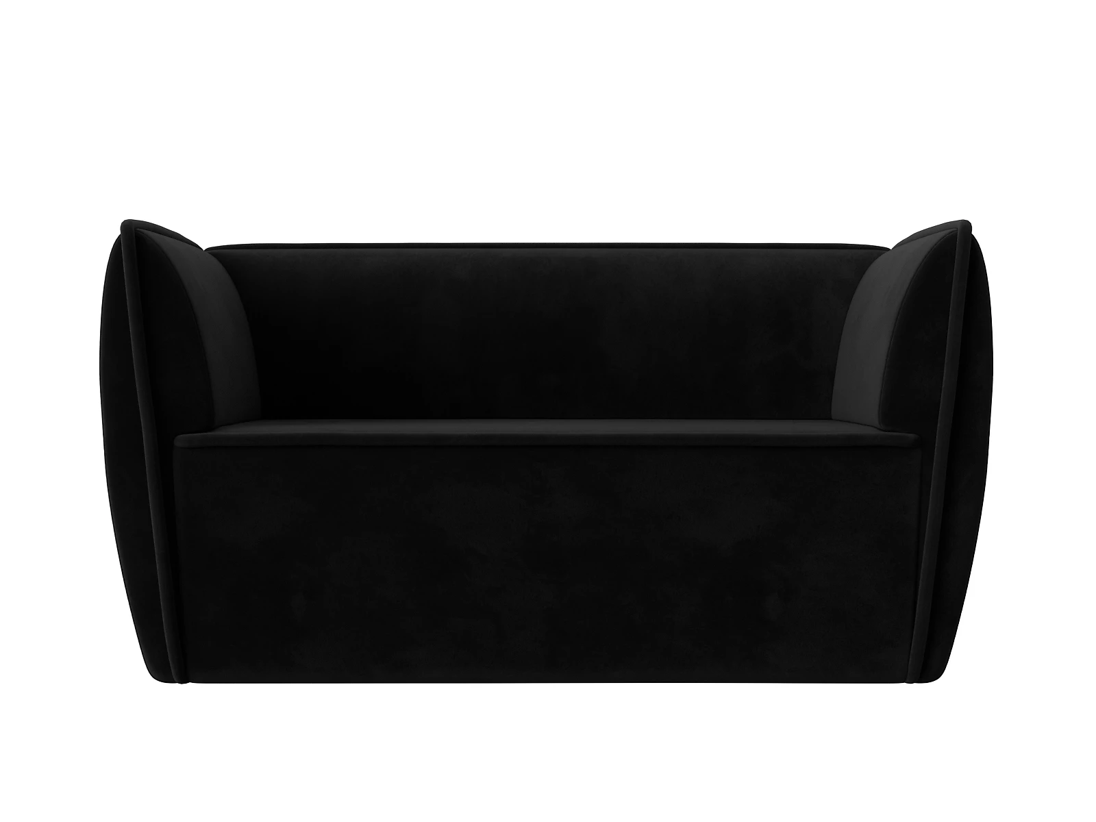 Чёрный диван Бергамо-2 Плюш Дизайн 15