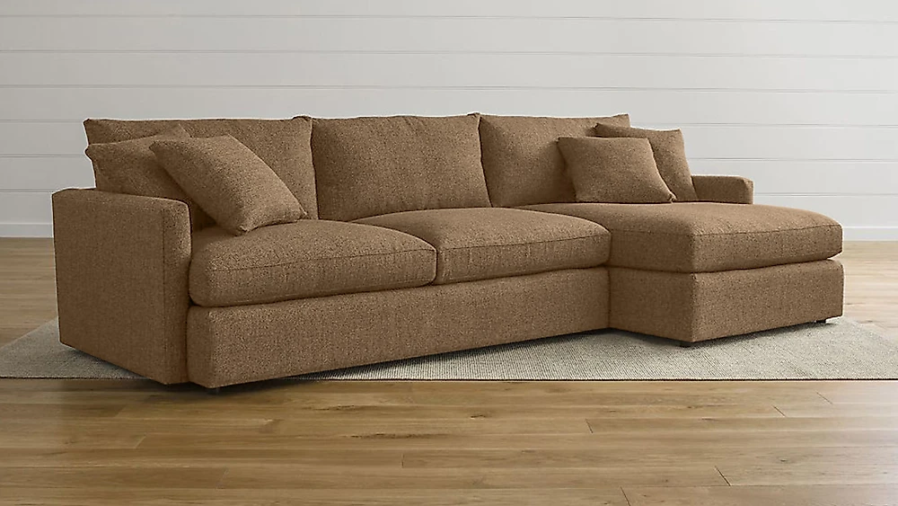 Угловой диван с механизмом пума Стелф с оттоманкой Дизайн 3