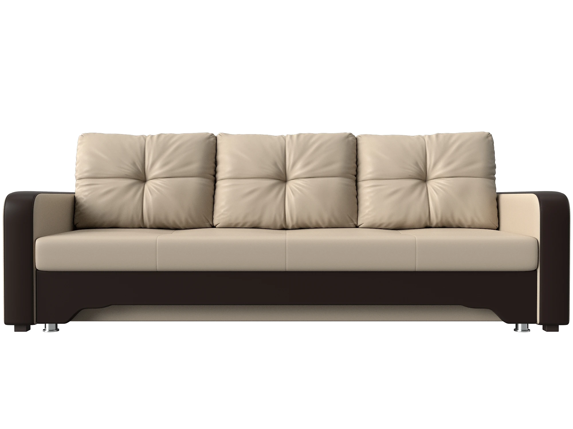 Прямой кожаный диван Ник-3 Дизайн 26