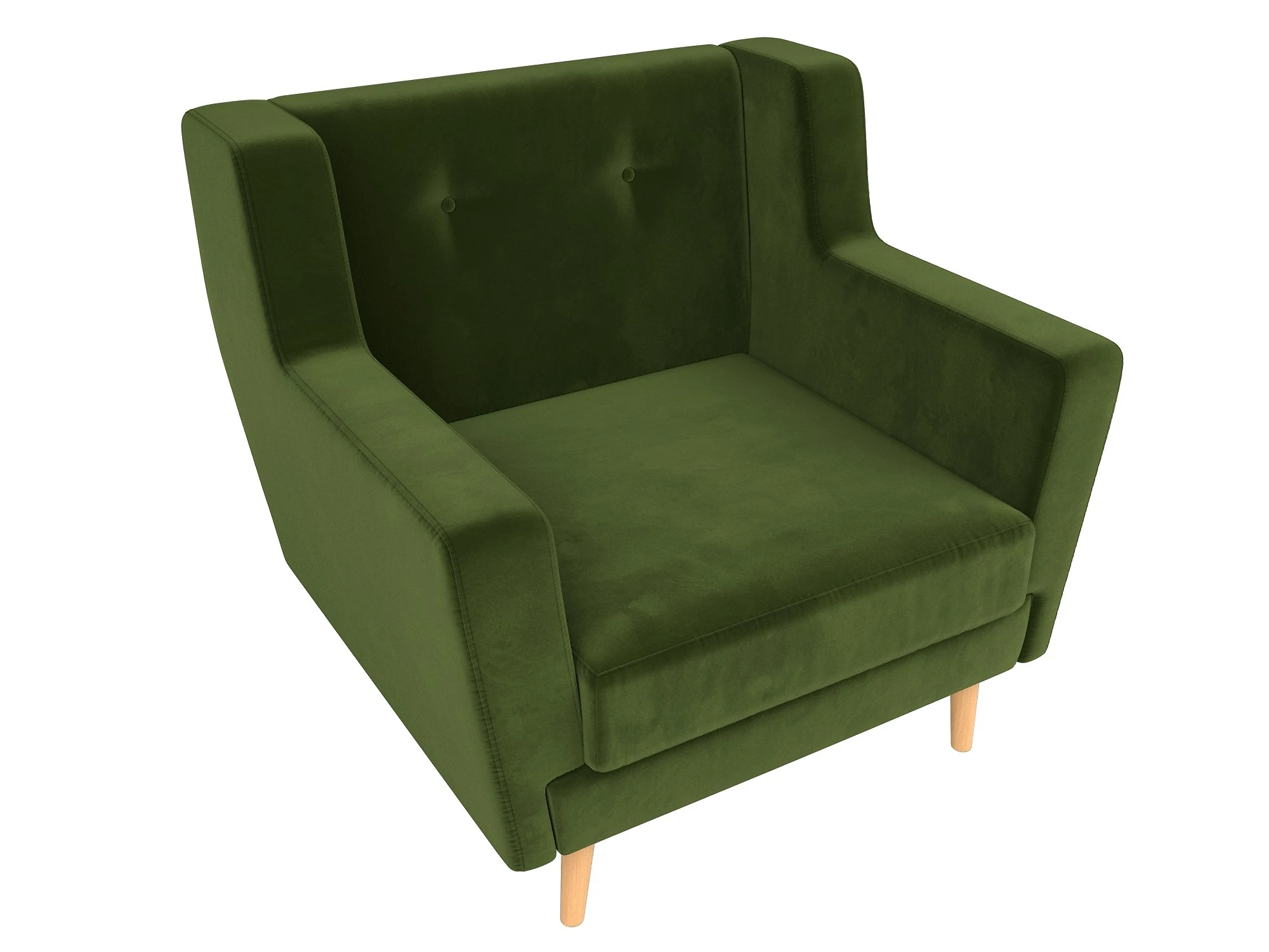 Зелёное кресло Брайтон Дизай-3