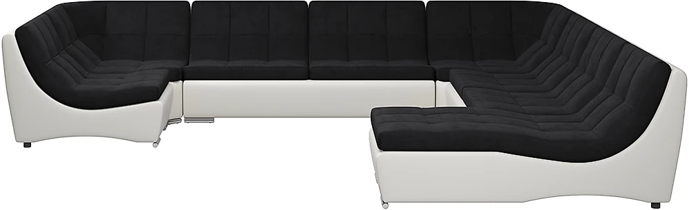 Модульный диван с оттоманкой  Монреаль-10 Нуар