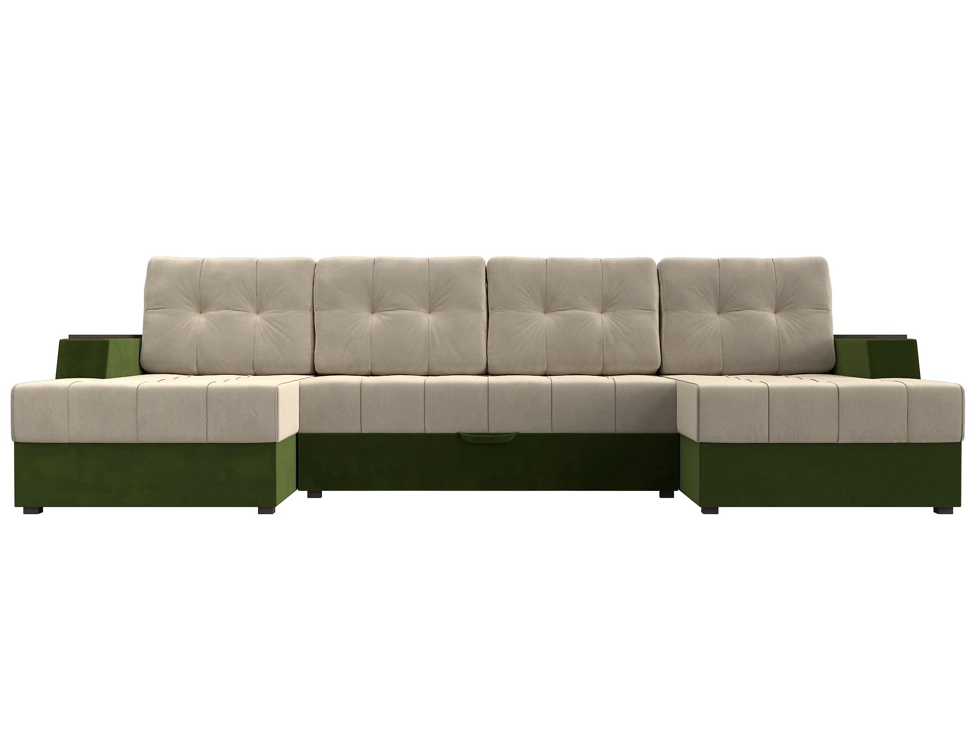 Зелёный модульный диван Эмир-П Дизайн 29