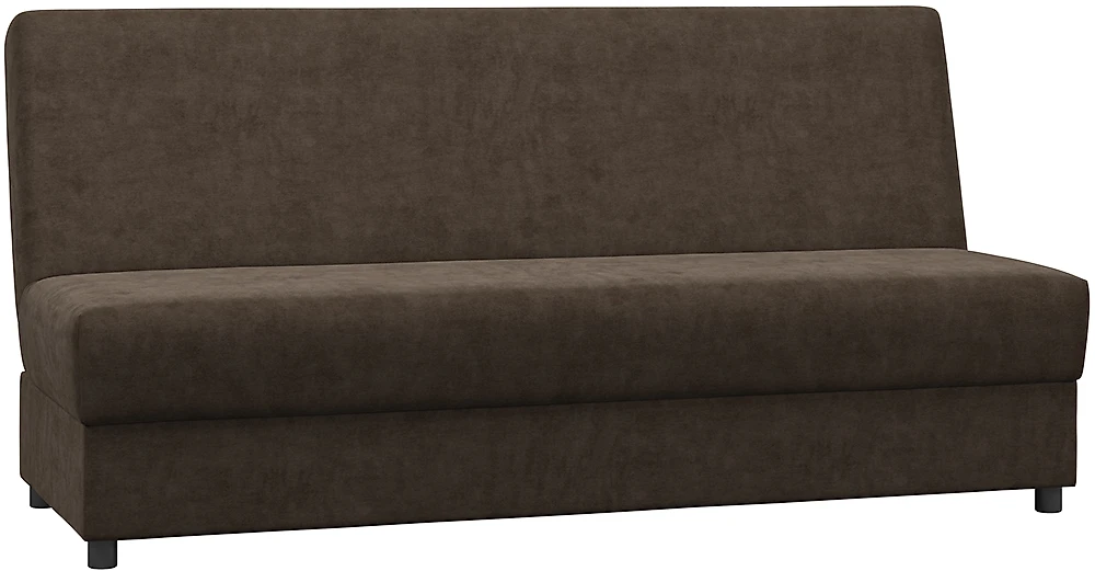 Прямой диван с пружинным блоком Навара Плюш Шоколад