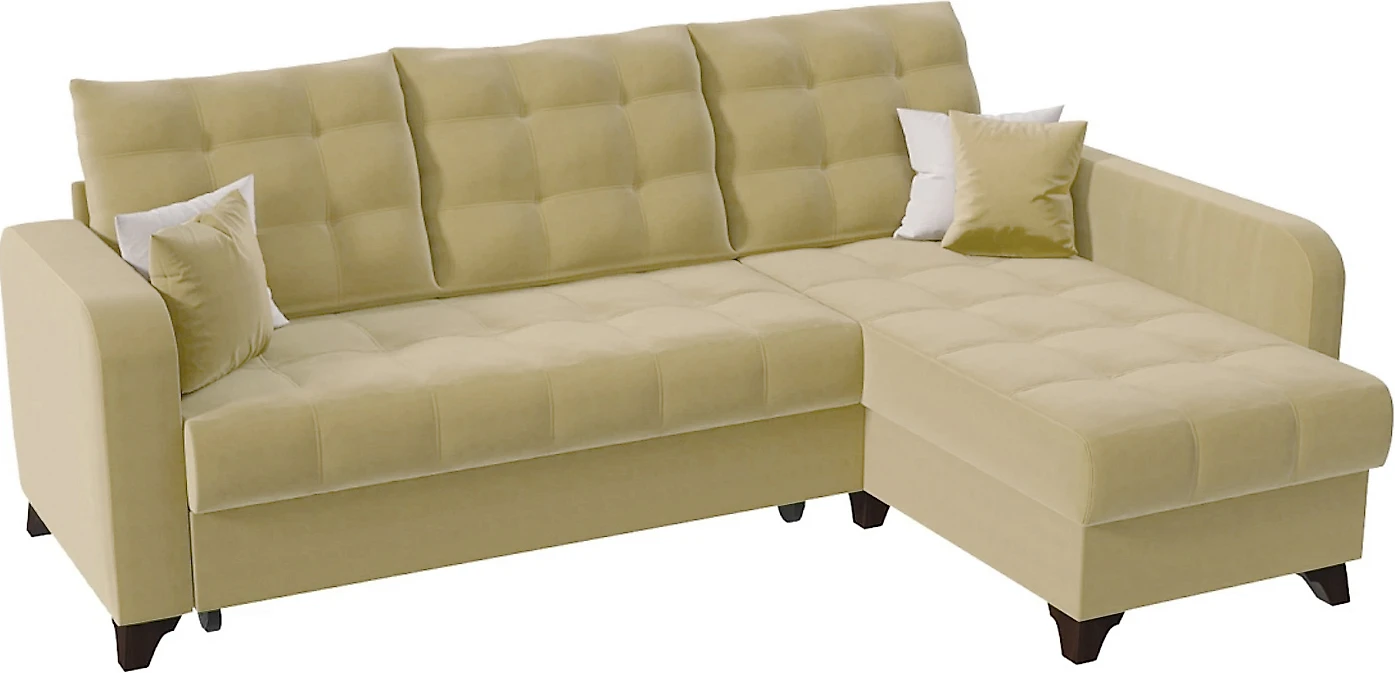 Угловой диван с подушками Беллано (Белла) Беж