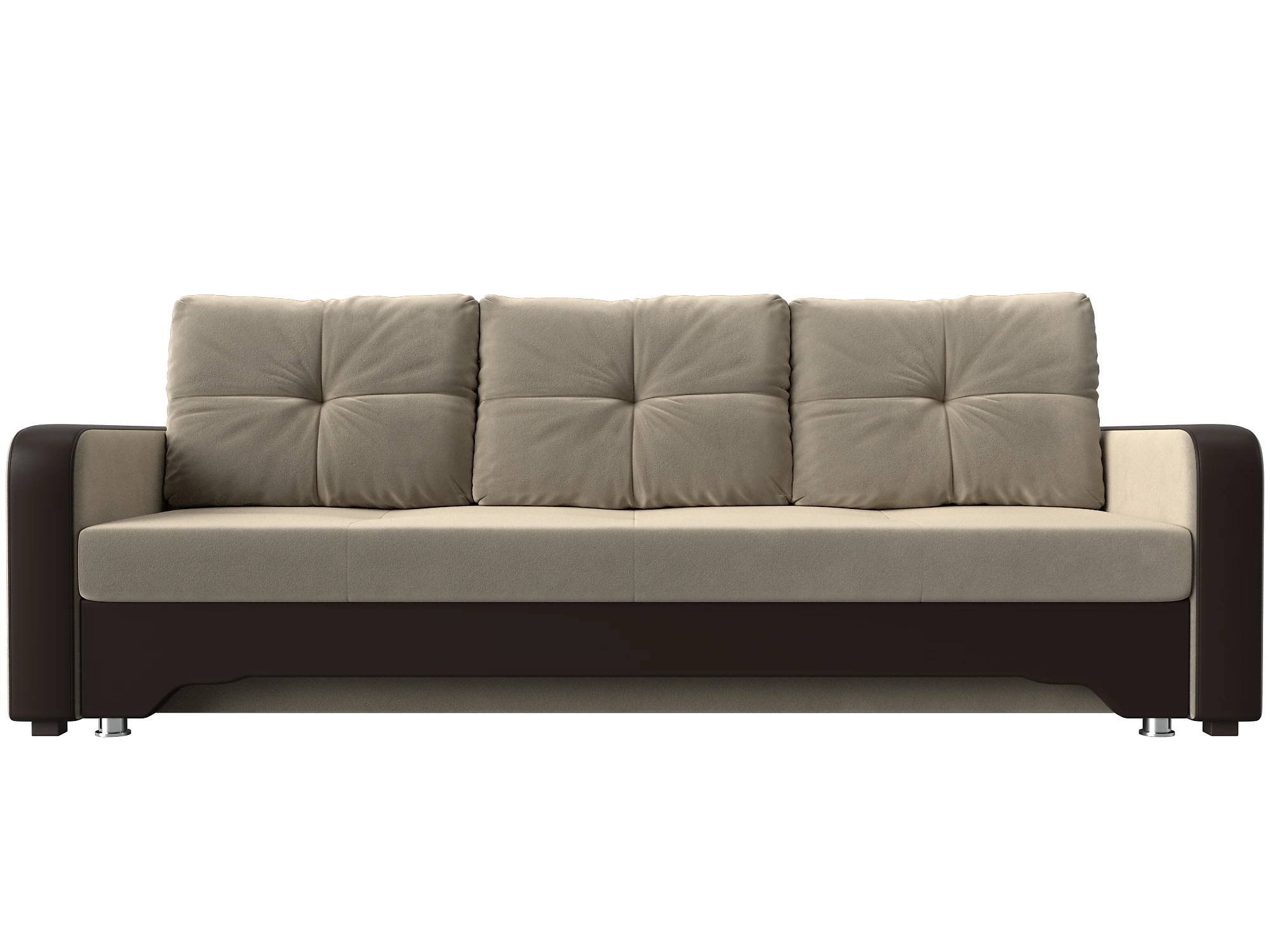 Прямой кожаный диван Ник-3 Дизайн 15