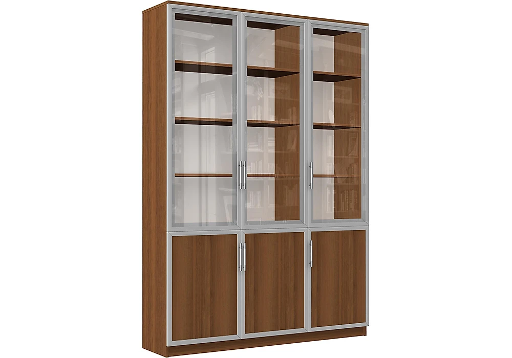 Книжный шкаф со стеклянными дверями Альма-15