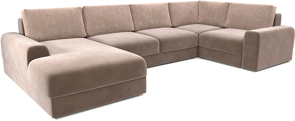 Угловой диван из ткани антикоготь Ариети-П 3.2