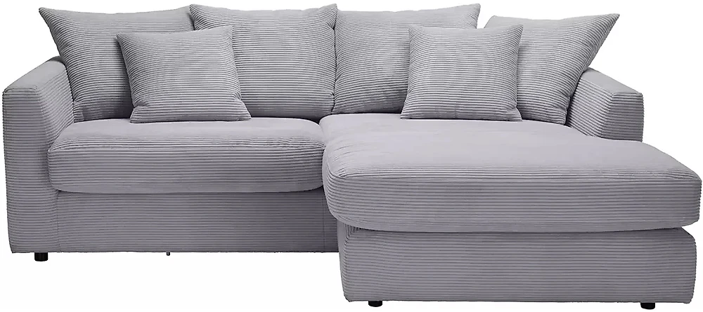 Серый угловой диван Стиль Дизайн 3