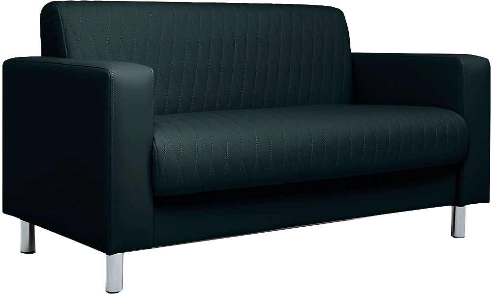 Чёрный диван Ария 10.03 двухместный Дизайн 2