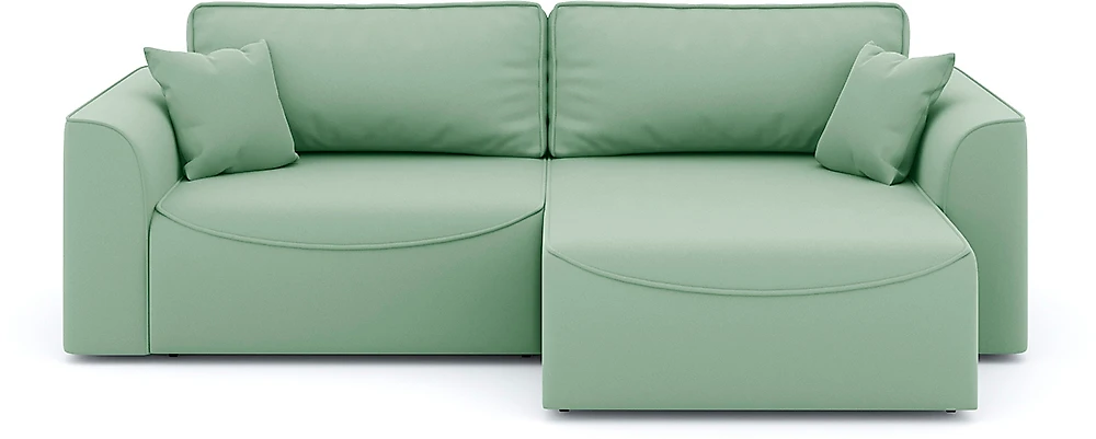Зелёный угловой диван Рафаэль Плюш Дизайн-16