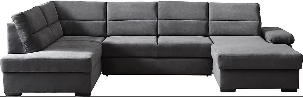 Серый угловой диван Контус-П Дизайн 1