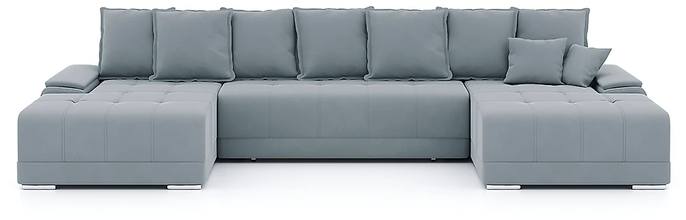 Модульный диван с оттоманкой  Nordviks П П-образный Плюш Дизайн-7