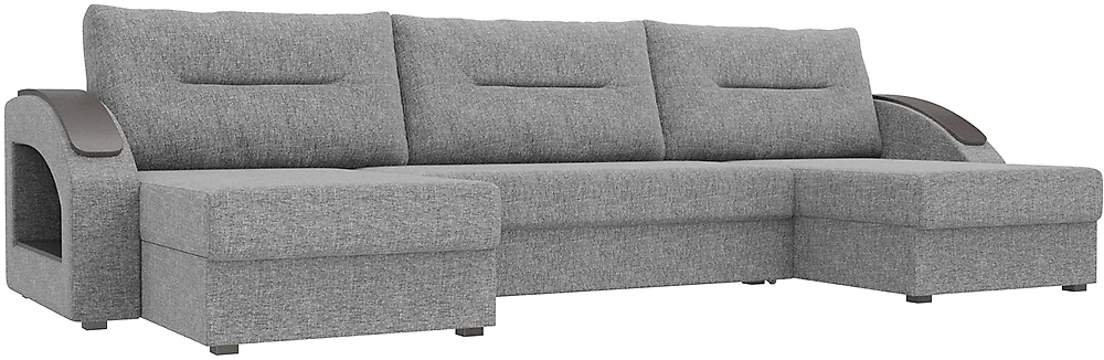 Угловой диван с подушками Форсайт Кантри Грей