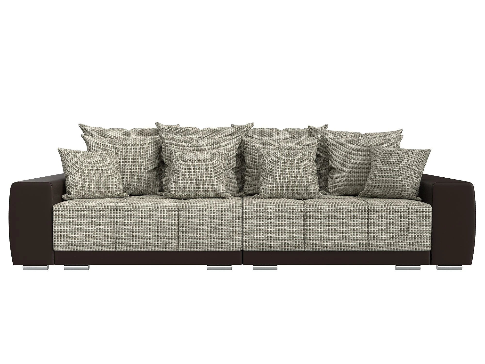 Прямой кожаный диван Лига-028 Дизайн 16