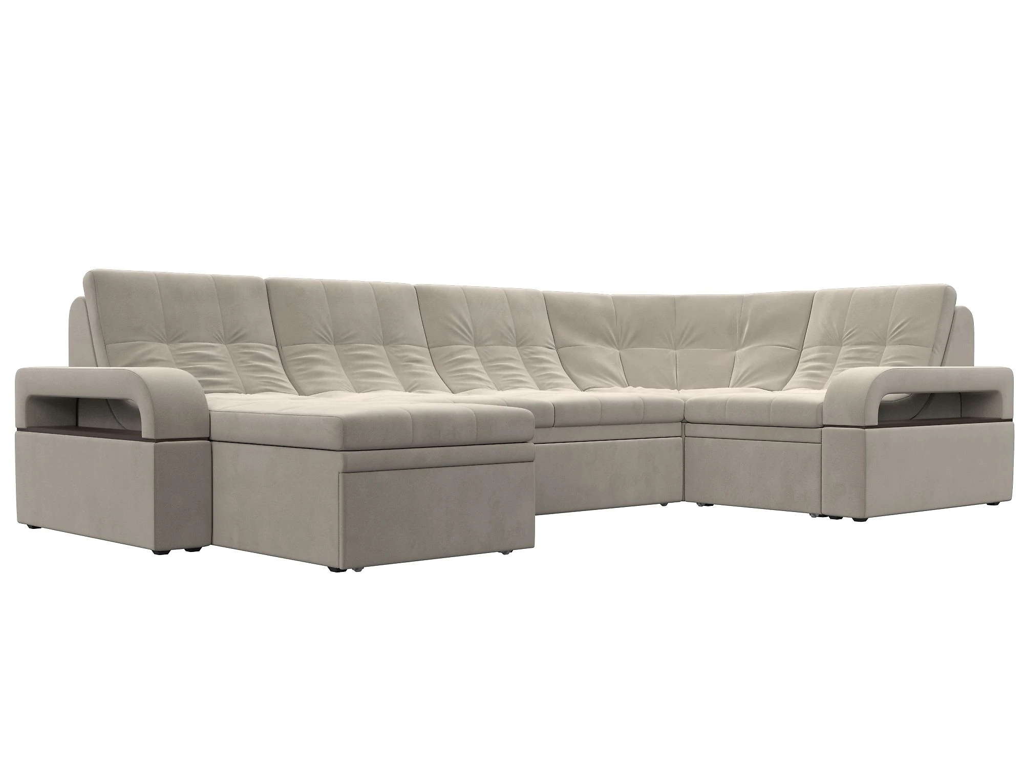 Одноместный диван Лига-035 П-образный Дизайн 1