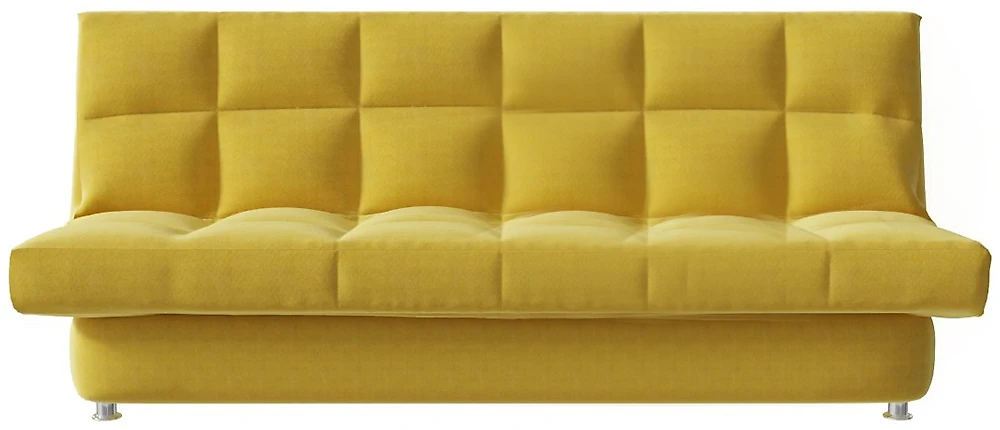 Жёлтый прямой диван Уно Плюш Дизайн 1