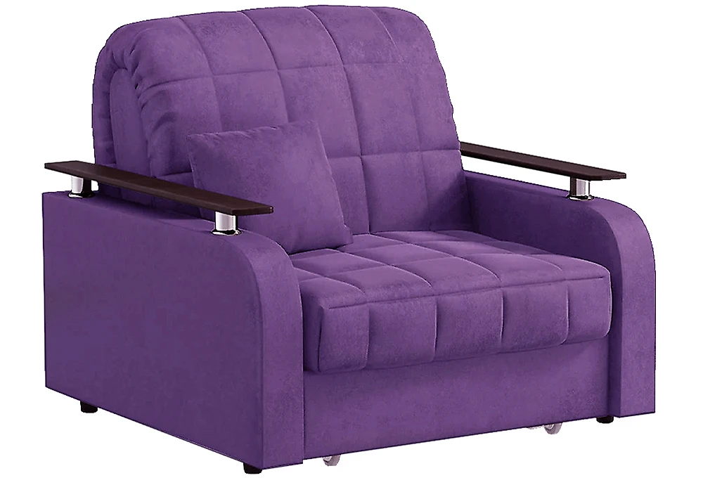 Кресло на металлокаркасе Карина Плюш Фиолет
