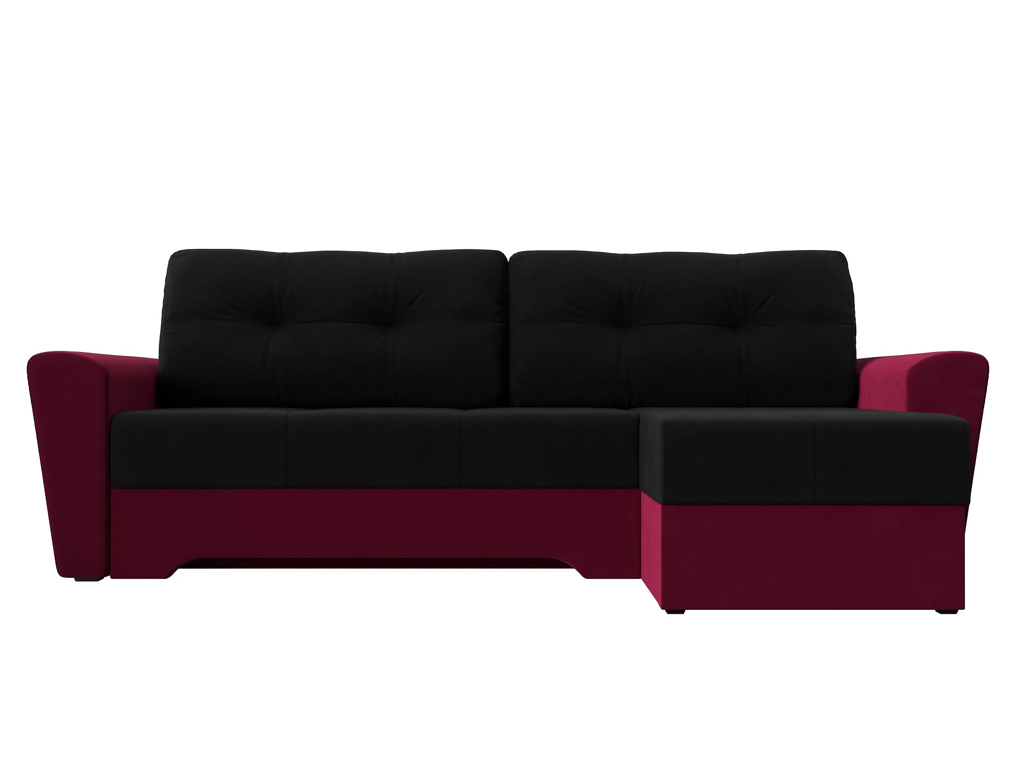 Угловой диван красный Амстердам Дизайн 34