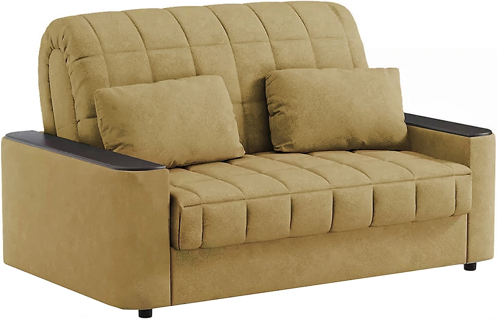 Прямой диван с пружинным блоком Даллас Плюш Мастард