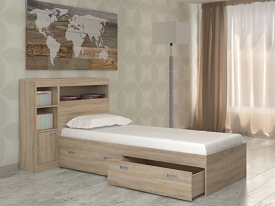 Большая двуспальная кровать Бриз-7 Дизайн-2