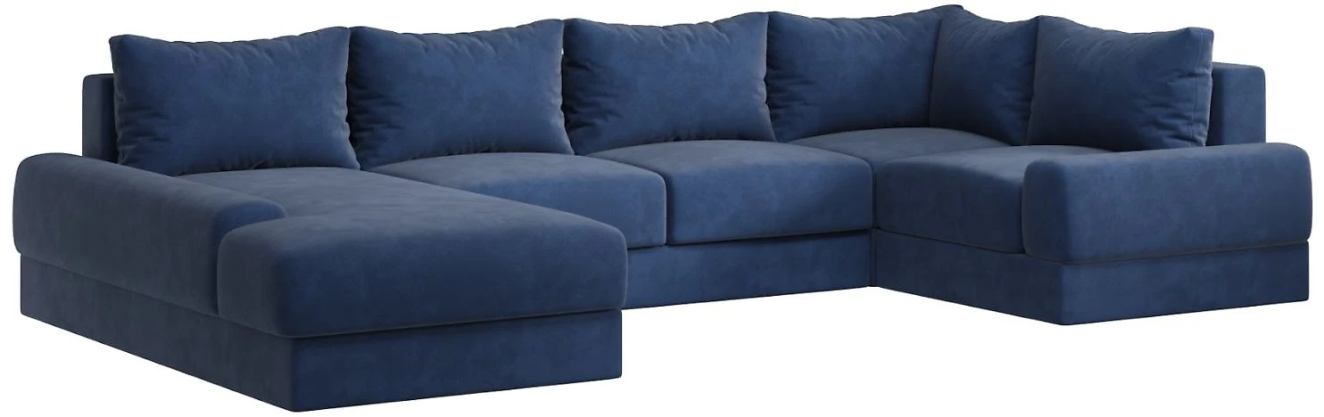 Синий диван Ариети-П Дизайн 2