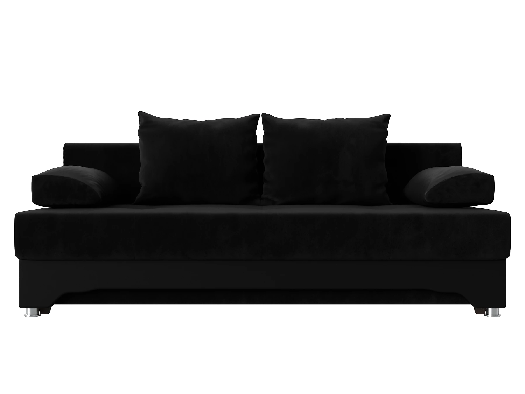 Чёрный диван Ник-2 Плюш Дизайн 8