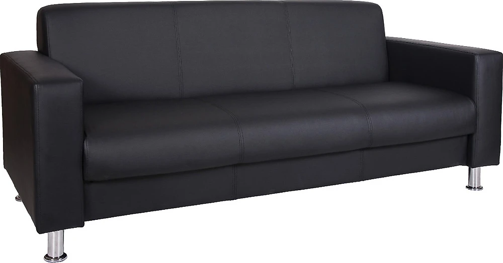 Прямой диван из экокожи Блюз 10.03 трехместный