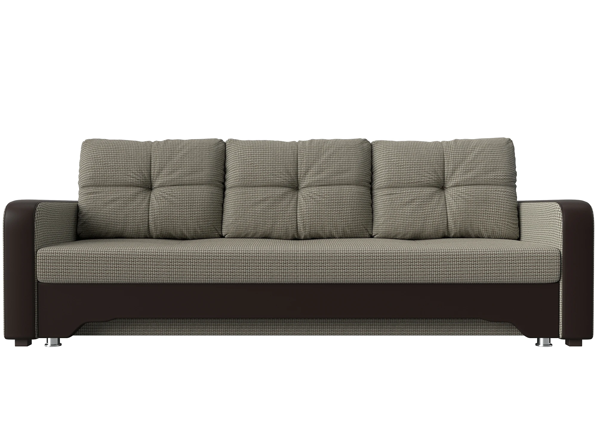 Прямой кожаный диван Ник-3 Дизайн 24