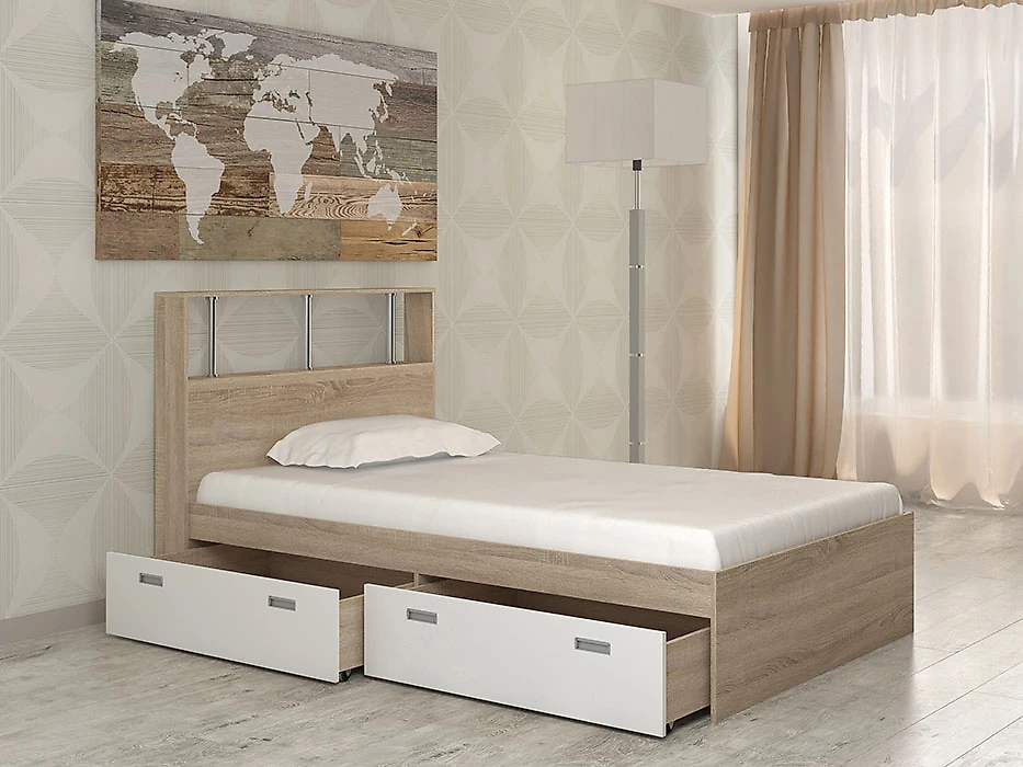 Кровать без матраса Бриз-6 (120) Дизайн-3