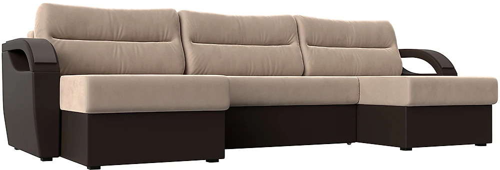 Угловой диван из велюра Форсайт Микс Плюш 1