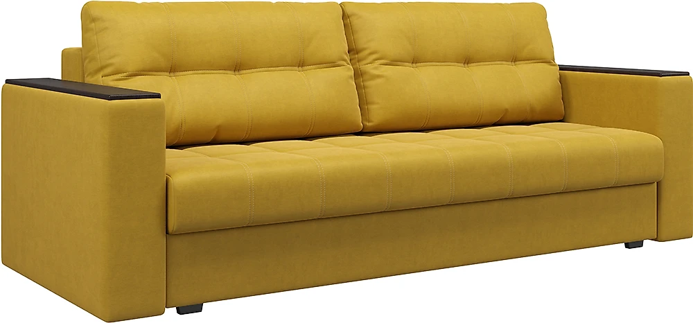 Жёлтый прямой диван Boss Rich-2 (Босс) Плюш Дизайн 4