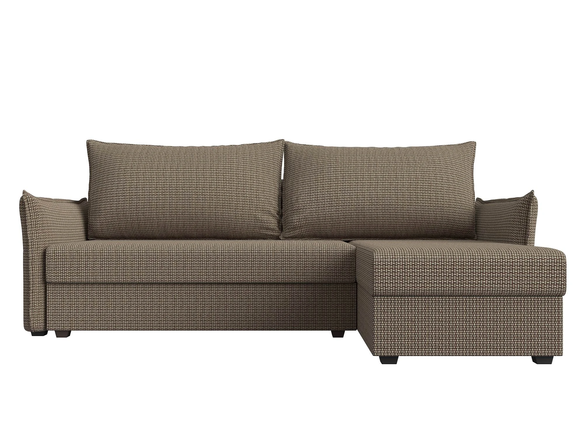  угловой диван из рогожки Лига-004 Дизайн 11