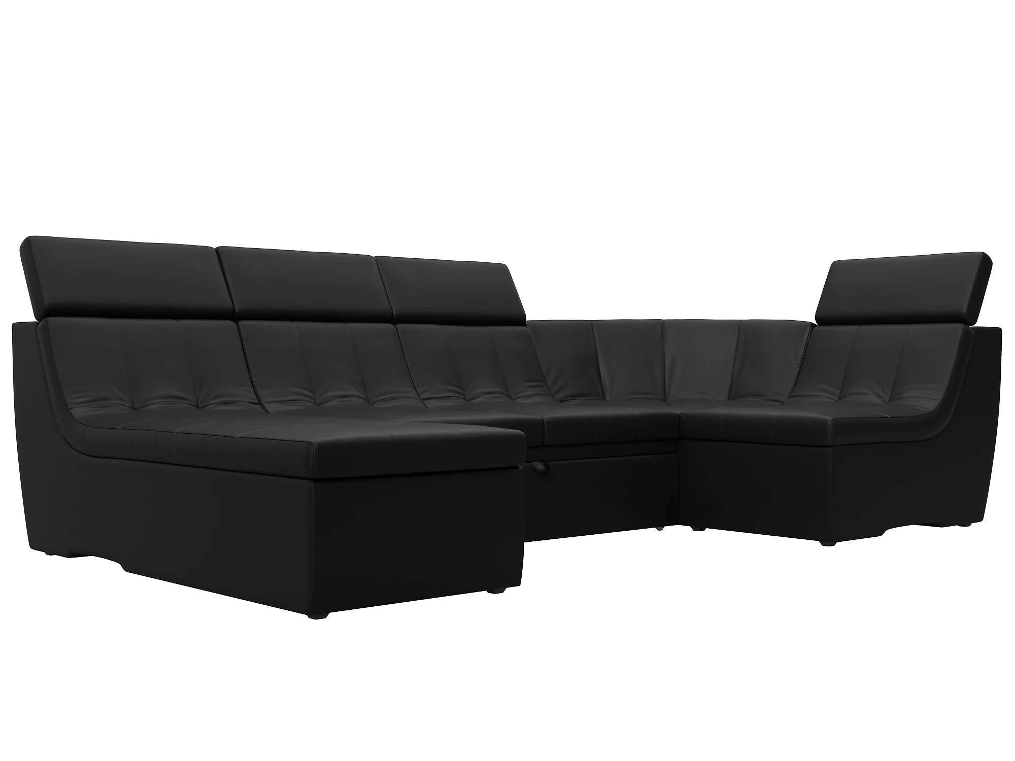 Модульный кожаный диван  Холидей Люкс-П Дизайн 12