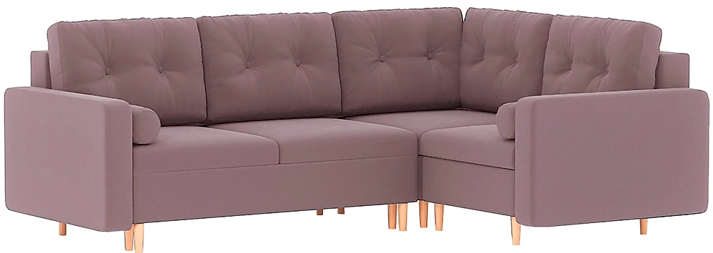Угловой диван с креслом Белфаст Плюш Пасти